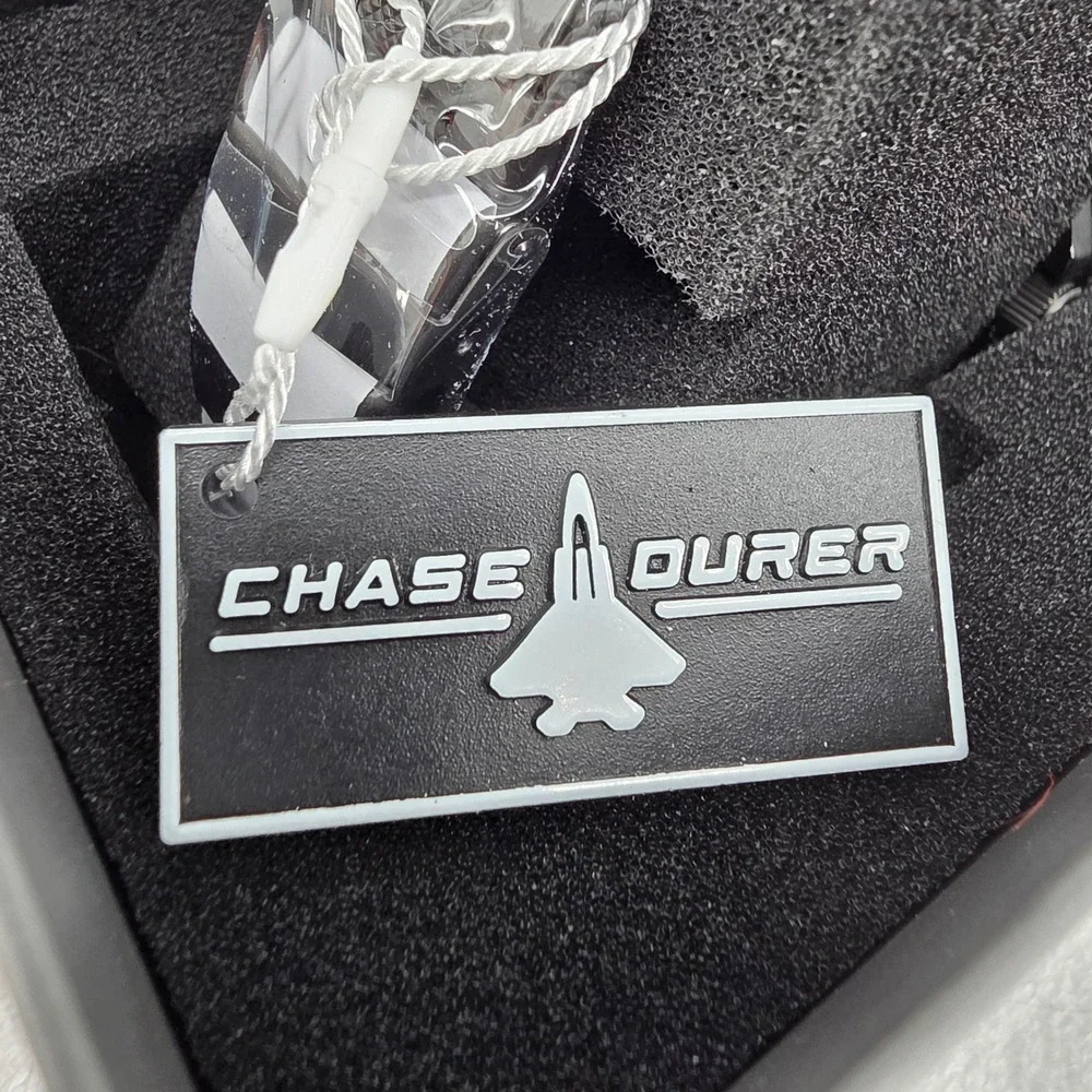 Chase-Durer Mens Camouflage Dial Gunmetal Stainless Steel Military Watch New